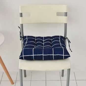 

Tufted Living Room Non Slip Printed Square Seat Cushion Home Office With Ties Pillow Indoor Polyester Kitchen 40x40cm Chair Pad