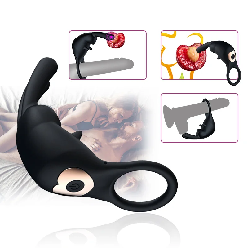 GUIMI 10 Modes Penis Vibrator Ring With 10 Speeds