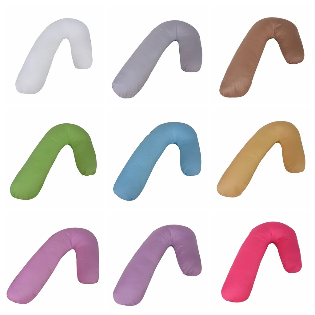 Беременная Женская Подушка V образная хлопковая Pregnency Уход Чехол для шеи