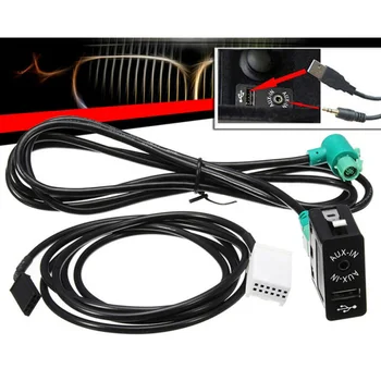 

Car Audio Cable Adapter CD AUX USB For BMW E60 E61 E63 E64 E87 E90 E70 F25 Radio Function Via Bluetooth-enabled Devices