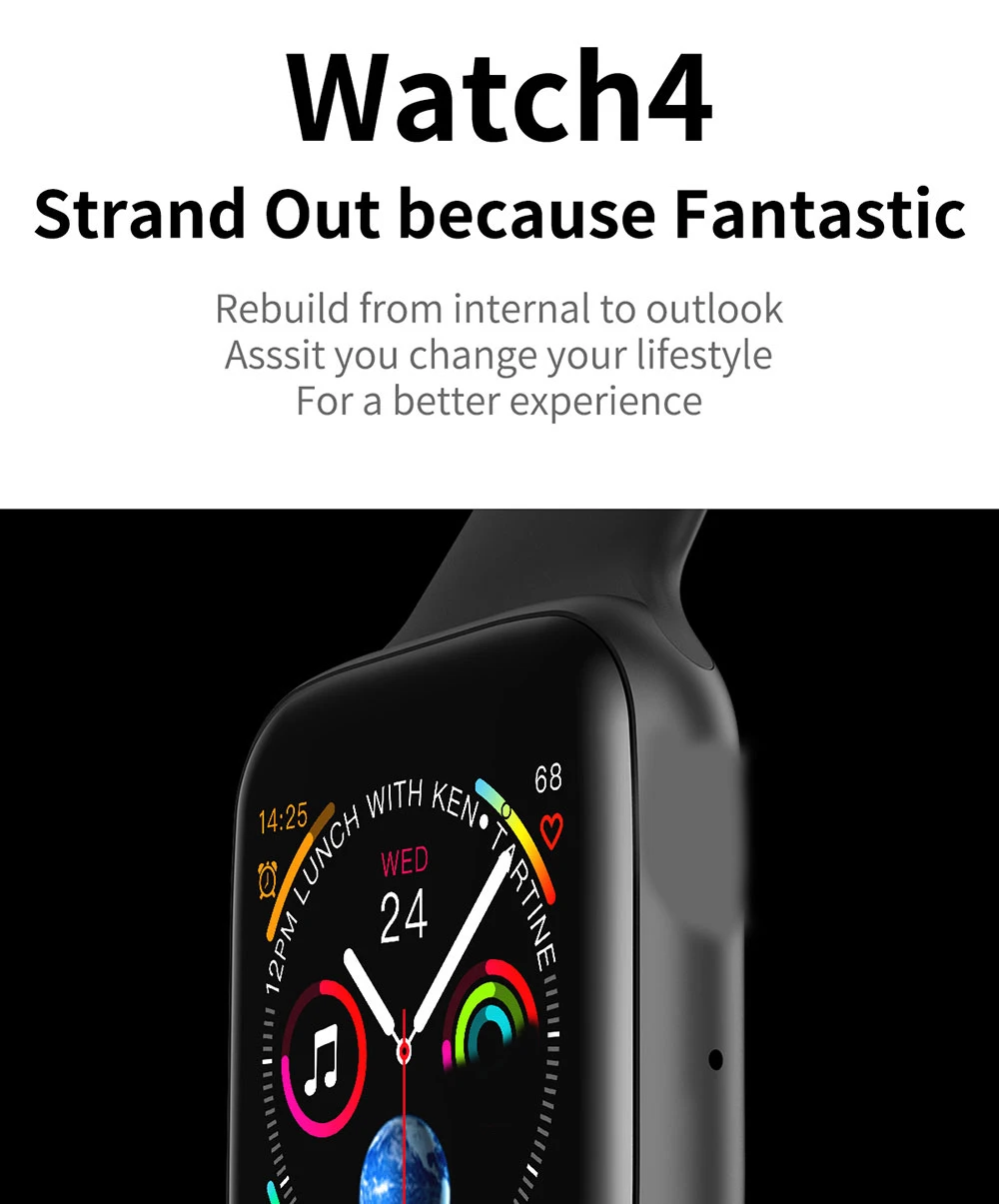 Смарт-часы серии 4 для мужчин и женщин iwo 8 lite iwo 10 монитор сердечного ритма напоминание о звонке для Android, Apple PK P68 a1 Smartwatch