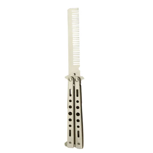Comb 04 1 шт., складной нож, тренировочный нож, титановый нож, нож-бабочка, cs go, для защиты, для охоты, инструменты для выживания - Цвет: Comb 04