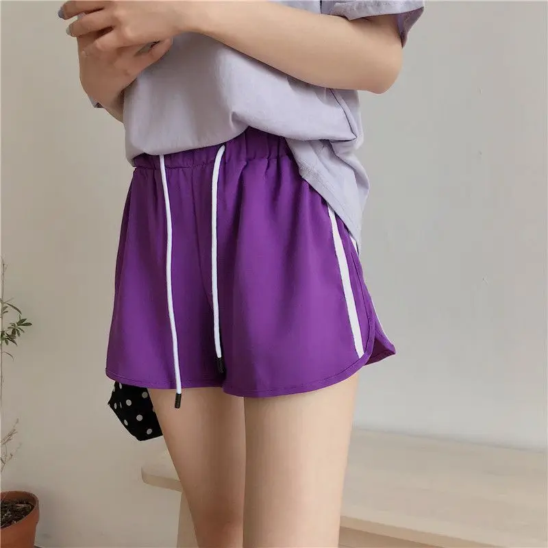 Women Fitness Shorts Summer Casual Short Drawstring Waist Workout Shorts