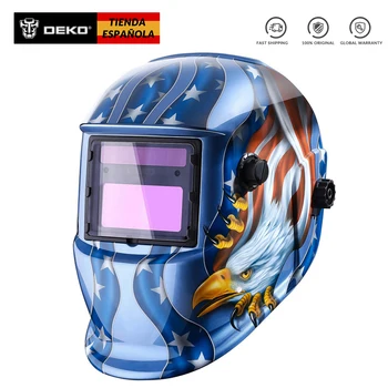 

DEKO Eagle Solar Auto Darkening MIG MMA Electric Welding Mask/Helmet/Welder Cap/Welding Lens for Welding Machine