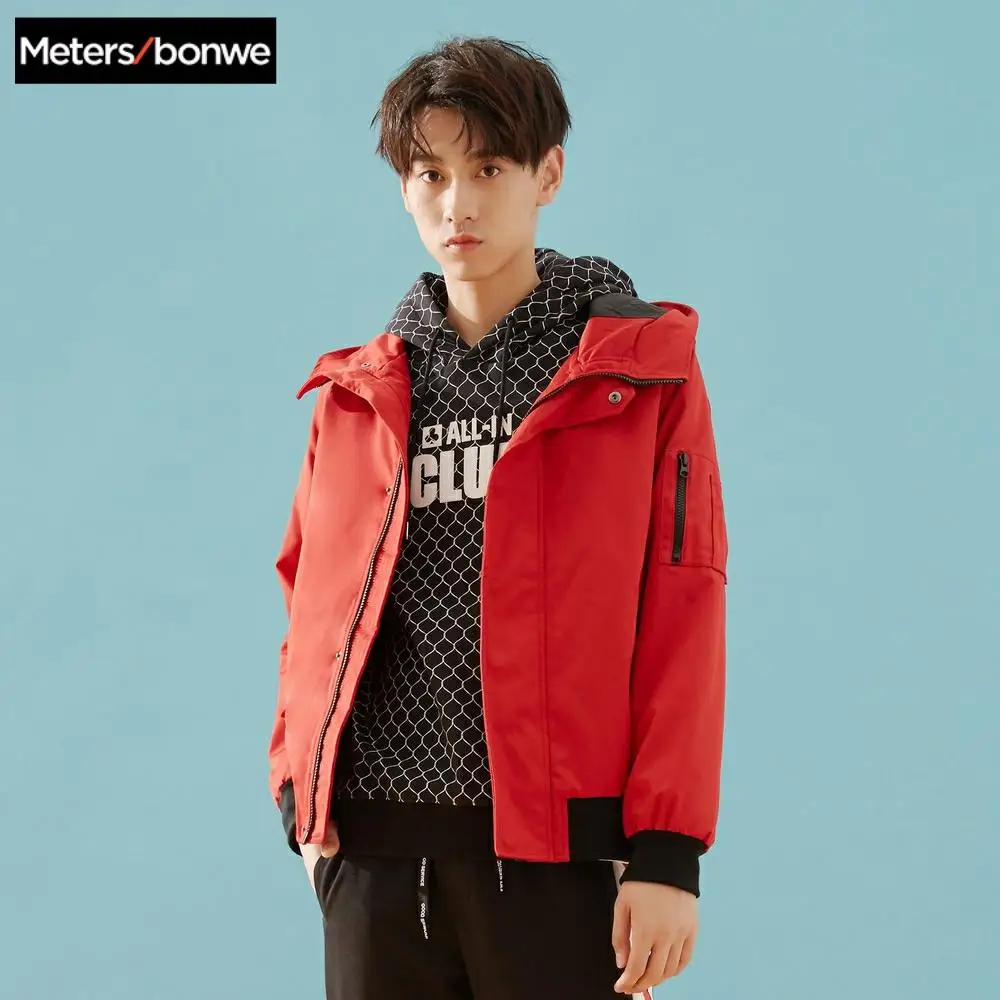 Metersbonwe cotton coat men new autumn and winter men's jacket casual trend hooded short cotton clothing men Metersbonwe cotton coat men new autumn and winter men's jacket casual trend hooded short cotton clothing men