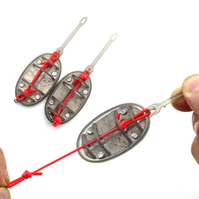 Carp Fishing Tool Method Feeder Accessories Quick Release In-Line Flat Method  Feeder and Bait Mould