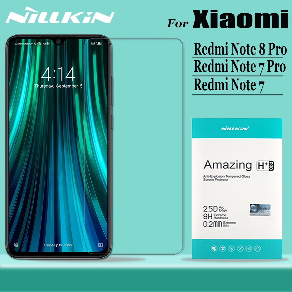 

Nillkin Tempered Glass for XiaoMi Redmi Note 8 7 Pro Glass Screen Protector 9H Hard Clear Safety Glass on Redmi Note8 Note7 Pro