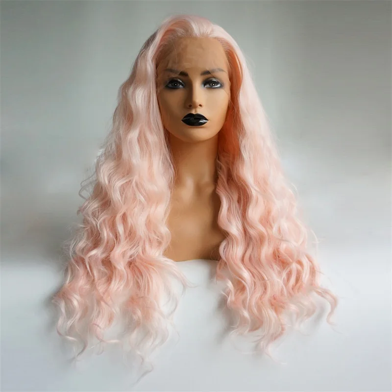 Cosplaysalon 16/26 дюйма длинные кудрявые красные белые розовые зеленые черные