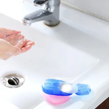 

10 Set Disposable Hand Washing Tablet Travel Carry Toilet Soap Paper 200 Sheet Personal Protective Dropshipping #2