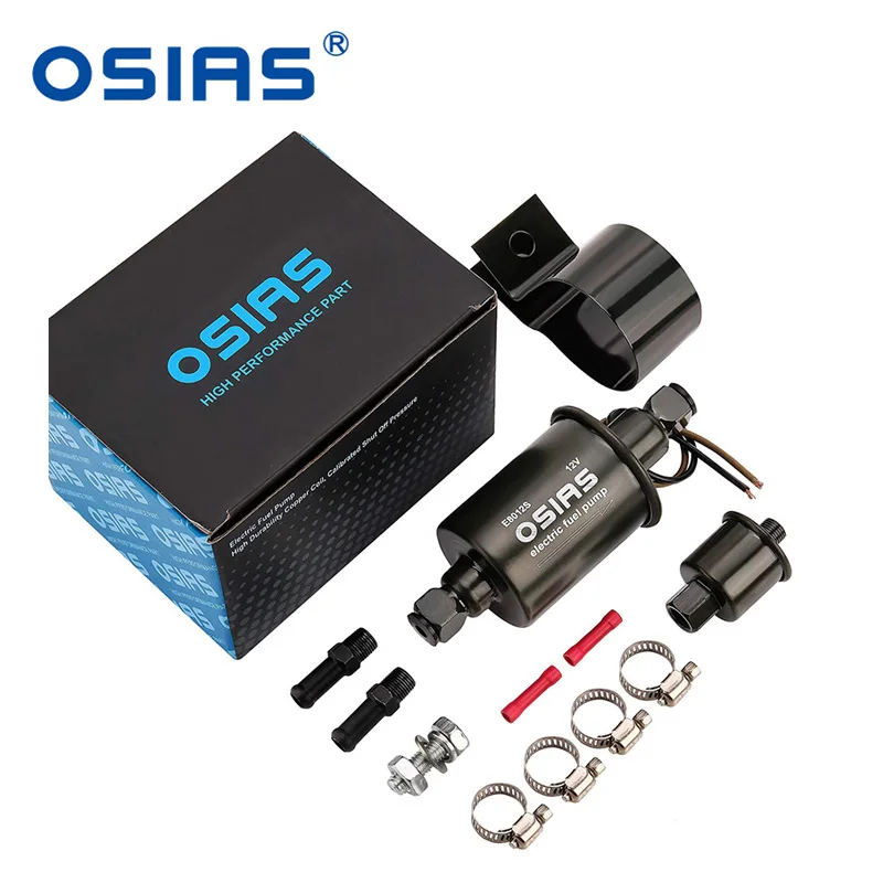 

OSIAS Low Pressure Electric Fuel Pump 12V Gas Diesel Inline pump 5-9PSI HEP-02A E8012S Shipping From CN UK US