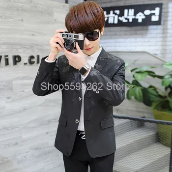 

Small suit men's casual men's slim long sleeve suit season men's youth student suit jacket tide