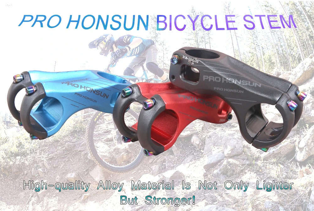TANKE MTB Power Vorbau CNC Aluminium Legierung Straße/Mountainbike Vorbau 17 Grad 70 MM/90 MM 31,8*28,6 MM XC MTB AM Bice Lenker Teil – Detail 1