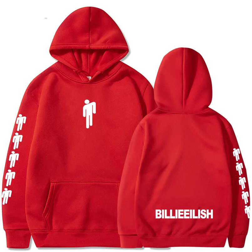 Hot Sale Billie Eilish Print Hooded Men/Women Popular Clothes Harajuku Casual Suprme Hoodies Kpop Sweatshirt Plus Size XXXL - Цвет: 4