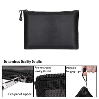 

Double Side HighTemperature Resistant Desk Organiser Pack HighTemperature Resistant Briefcase Waterproof Fireproof Documents Bag