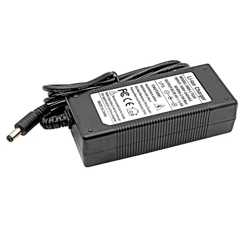 Battery Charger Fast Charger 29.4V 2A Lithium AC100-240V to DC For 24V 25.2V 29V 7S Electric tool two wheelers li-ion Cells Smart charger