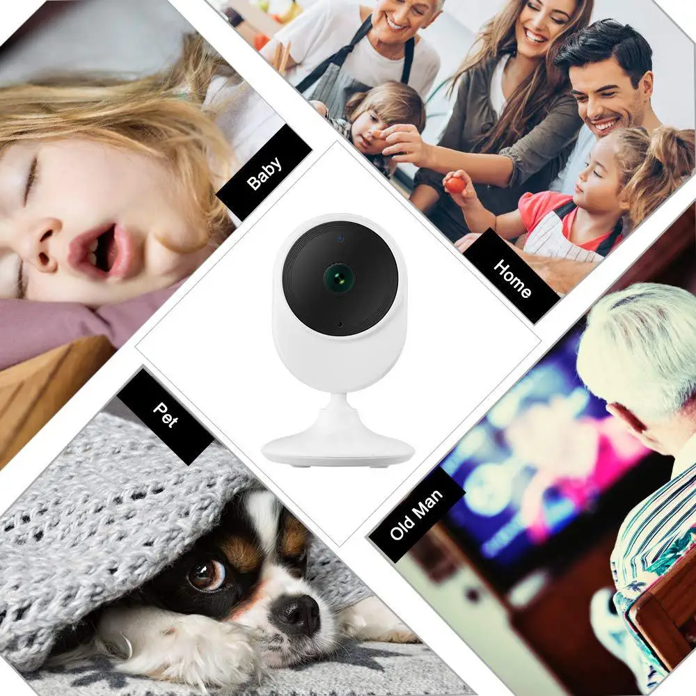 Умная Мини Wifi ip-камера 1080P HD 2MP беспроводная камера sp2p домашняя CCTV камера видеонаблюдения 120 ° широкоугольные детские мониторы