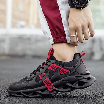 

Mesh Breathable Sneakers Men Running Shoes Sport Outdoor Lace-up Run Shoes Men's Casual Lightweight Anti-slip Wear Resistant