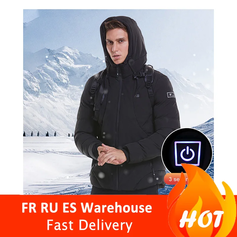 

Winter Warm USB Charging and Heating Cotton Coat Electric Heating Male Father Intelligent Heating Cotton Clothes