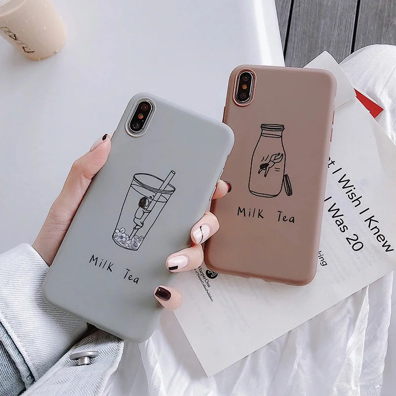 From Jenny Чистый цвет чашка для iPhone x xr xs max 6 6s 7 8 Plus простой, маленький, телефон ТПУ Мягкий защитный чехол