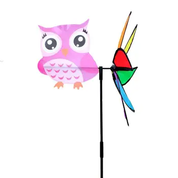 

Pinwheel Color Random Plastic Windmill Wind Spinner 3D Animal Lawn Toy