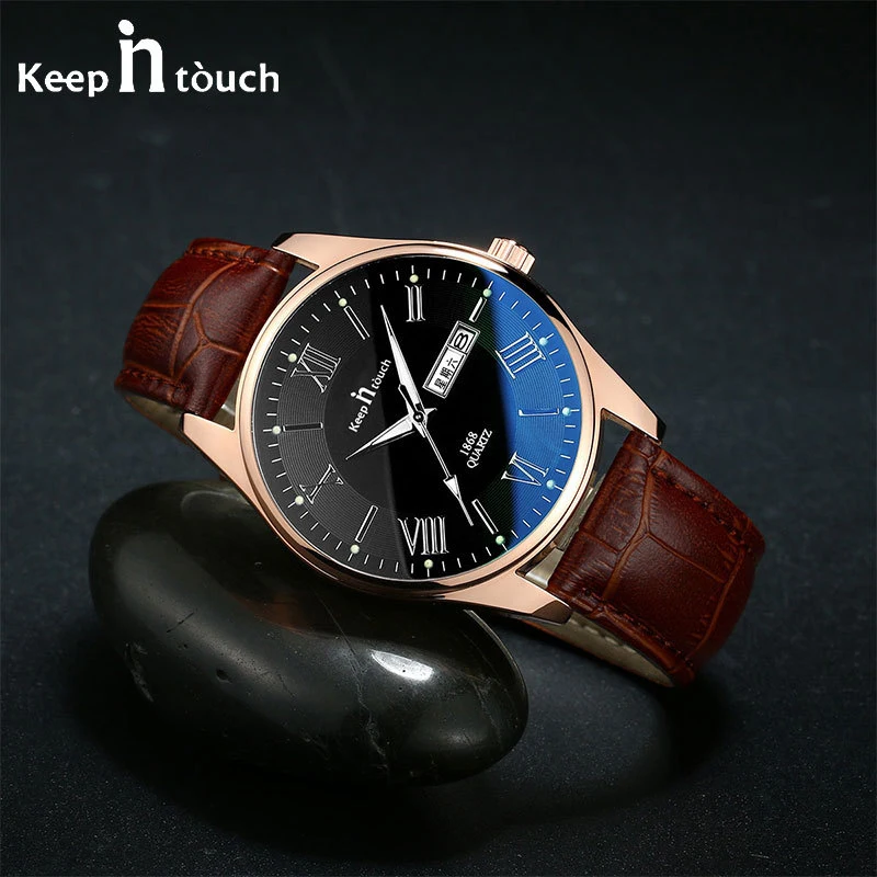 

Mens Watches Top Brand Luxury Date Waterproof Quartz Watch Men Big Dial Leather Business Wrist Watch For Men Clock Reloj Hombre