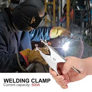 

Welding Clamp Ground Clamps Welding Tool Earth Ground Cable Clamp Manual Welder Electrical Transaction Cable Electrode Holder
