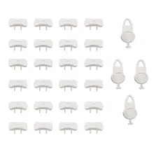 Baby Proofing(24 Plugs+ 4 Buttons),Socket Plug Cover for Baby Protection,Socket Cover,2-Hole Plug Protector for Child Protect