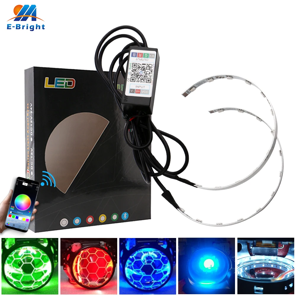2 шт./компл. 12 В RGB приложение Devil Demon Eyes 5 &quot2 8&quot 3 0 &quotксеноновый проектор для