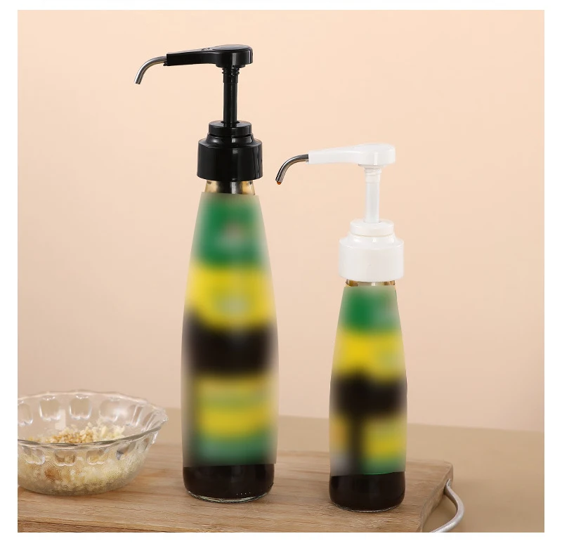 Jam Syrup Bottle Pump Oyster Sauce Dispensers Pumps Push-type Nozzle Bottle Cap Ketchup Vinegar Bottle Kitchen Gadgets