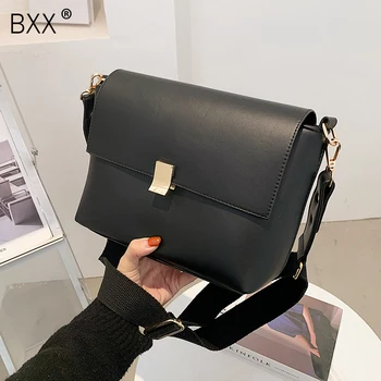 

[BXX] Small PU Leather Bags For Women 2020 Branded Shoulder Handbags and Purses Female Trending Travel Cross Body Bag HP536