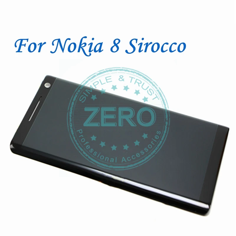 ЖК экран для Nokia 8 Sirocco 10 сенсорная панель Nokia8 TA 1005 дигитайзер запасные
