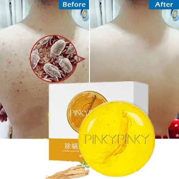

Anti-mite Handmade Soap Anti-Aging Ginseng Deep Cleansing Moisturizing Whitening Bath Cleaning Skin Care