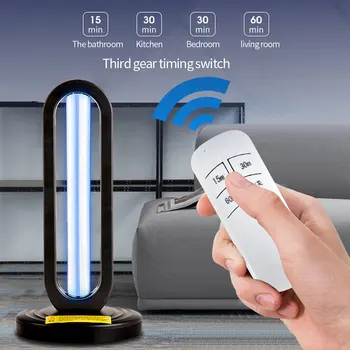 

UV Sterilizer Light Home Office 38W LED Ultraviolet Light Ozone Germicidal Lights Sterilization Lamp with Remote Control