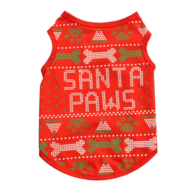 Одежда для собак, Рождественский костюм, милая мультяшная одежда для маленьких собак, тканевый костюм, платье, Рождественская одежда для Китти-догов - Цвет: F
