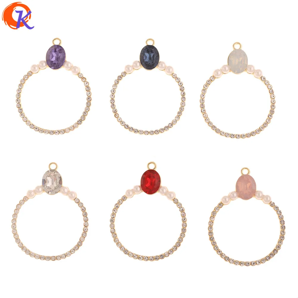 

Cordial Design 30Pcs 30*39MM Jewelry Accessories/Rhinestone Charms/Imitation Pearl/Hand Made/DIY Jewelry Making/Earring Findings