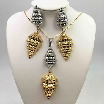 

Dubai necklace earrings in gold color copper for women African/Nigerian/Middle East wedding/party gifts/bridal jewelry set