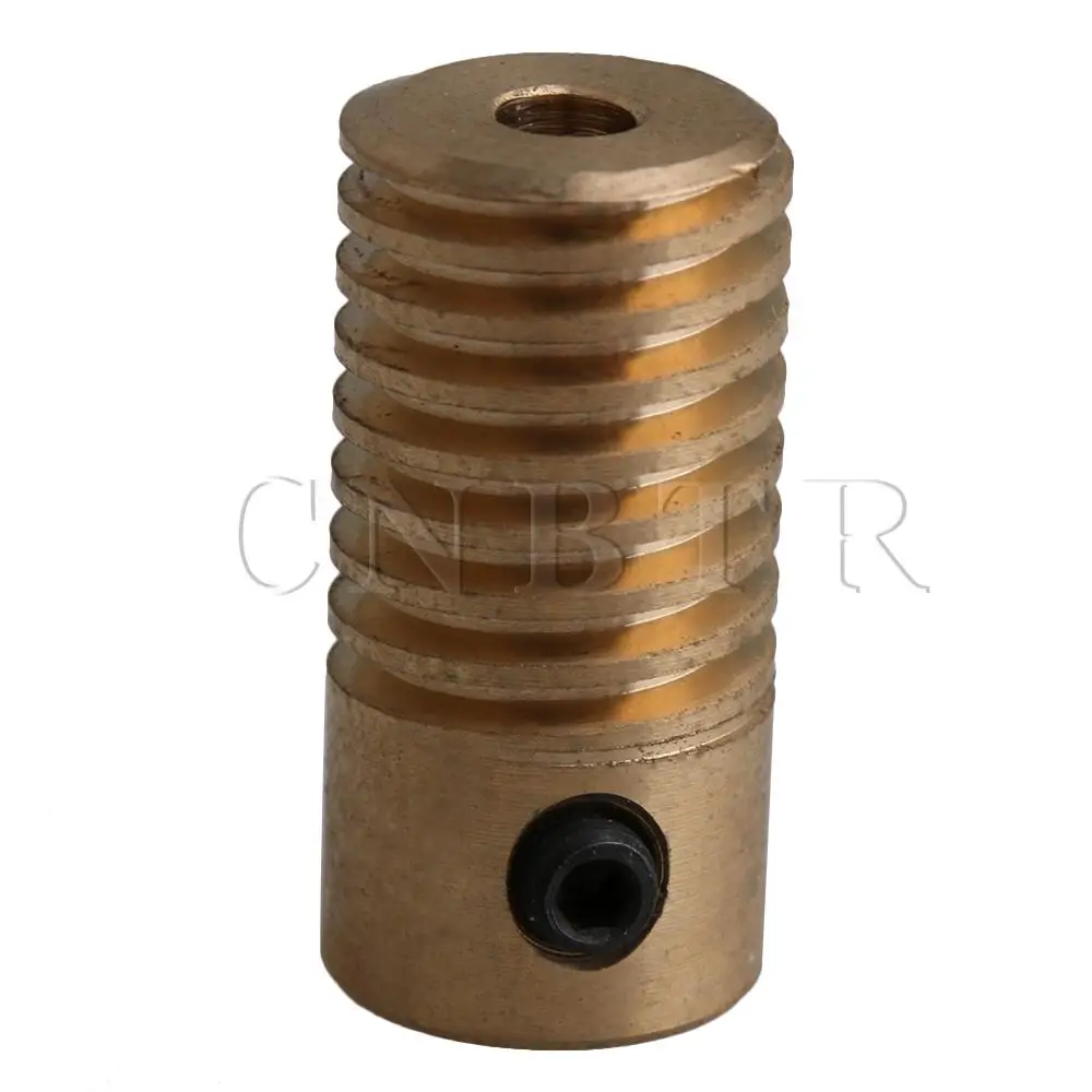 

CNBTR Bore Hole Diameter Brass Worm Gear Shaft Brass Scroll Diameter