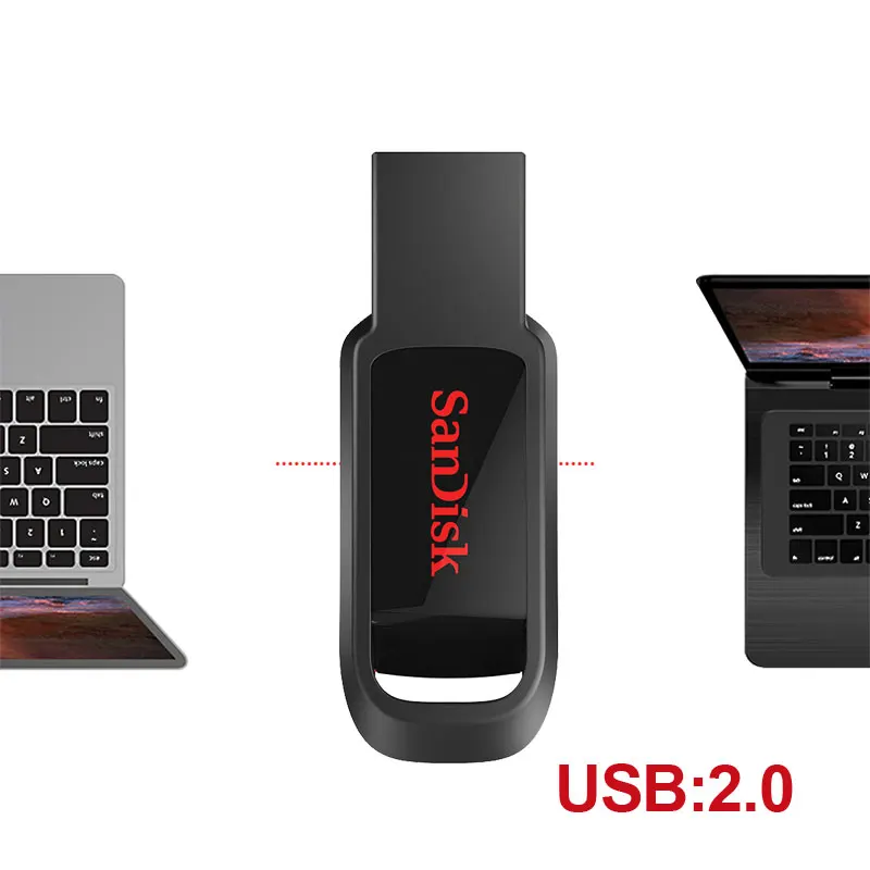 Флеш-накопитель SanDisk USB 128 ГБ/64 Гб/32 ГБ/16 ГБ, флеш-накопитель, флешка, флеш-диск USB 2,0, карта памяти, usb диск, usb-флешка