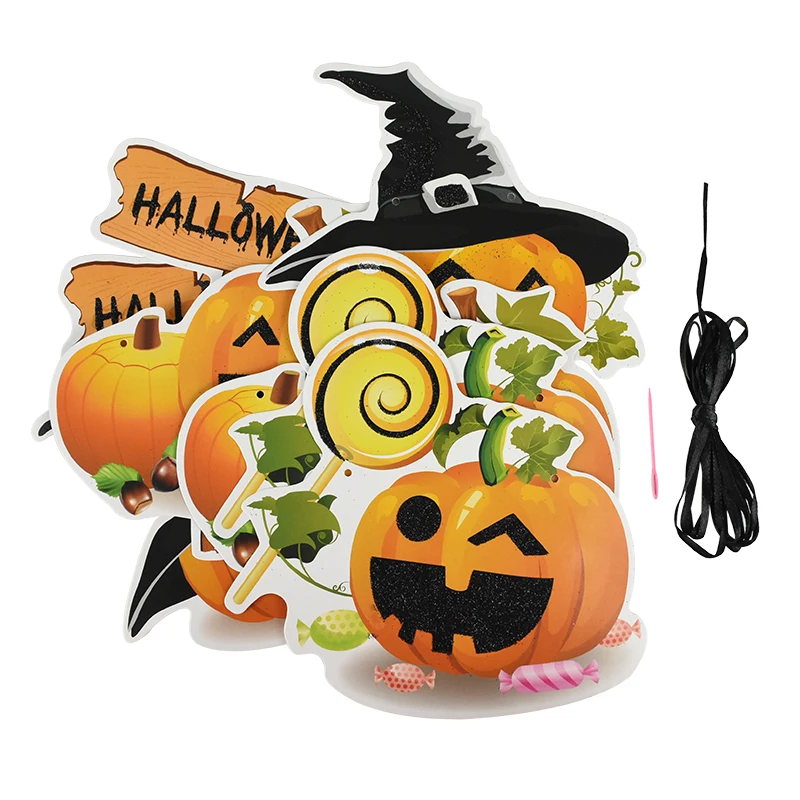 Year Happy Halloween Banner Garland for Halloween Home hanging ornament Decorations Kids Child Favors Creative gift party decorations