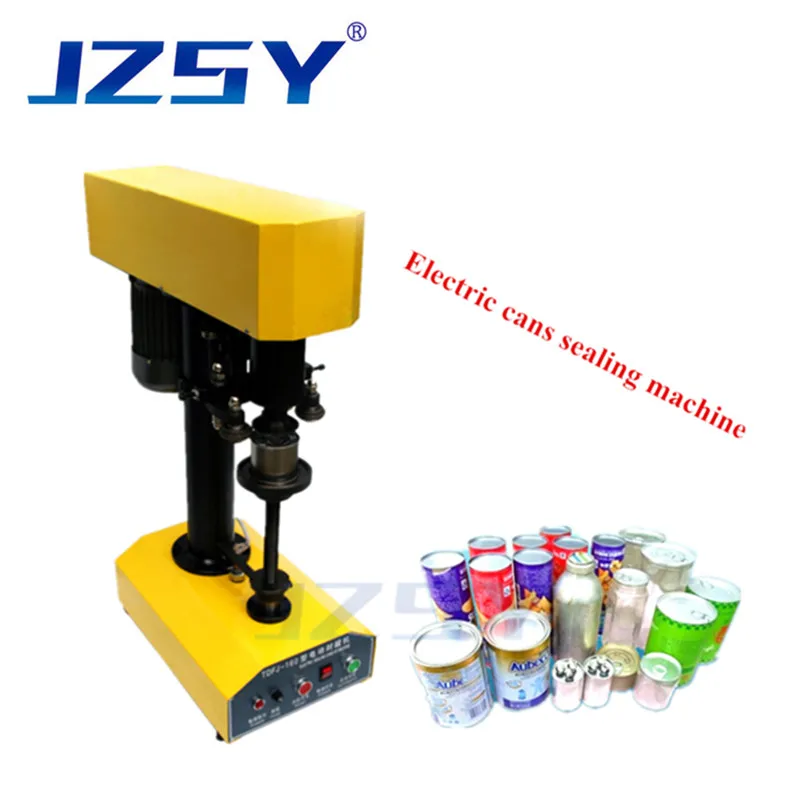 

JZSY 39-150mm Canned food beer plastic Seamer Tinplate can sealing machine ring-pull can circular capsuling capping machine