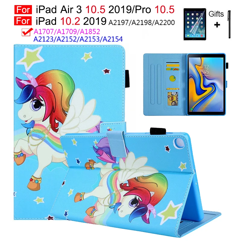 Чехол для iPad Air 3-го поколения 10 5 умный чехол 3 дюйма 2 7-го 2019 подставка тройного