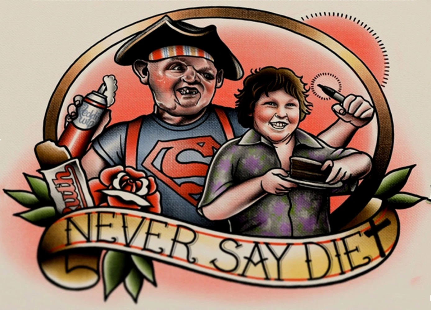 &quotNEVER SAY DIE&quot рукописи Винтаж крафт Плакаты настенные наклейки живопись Wall Art
