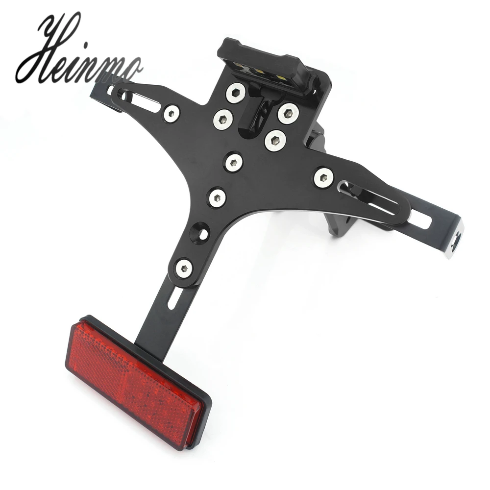

For Yamaha MT07 MT 07 MT09 MT09 R1 R3 Motorcycle License Plate Frame Holder with LED Light for Kawasaki Z800 Z 800 Z1000 Z 1000