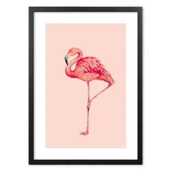 

Flamingo Art Painted Wall Art Print paper Painting Nordic Posters And Prints Wall Pictures For Living Room Decor