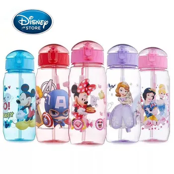 

Disney Princess Sippy Cups Cartoon Mickey Super Hero Child 450ML Cup Portable Sophia Cute Girl Boy Cup Baby Drinking Kettle