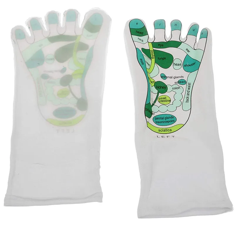 

Reflexology Socks Single Toe Design Far East Healing Principles Sock JS26