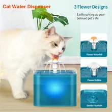 New Automatic Cat Water Fountain Filter Indoor 2L LED Drinker for Cat Water Dispenser Pet Drinking Fountain for Cats Feeder