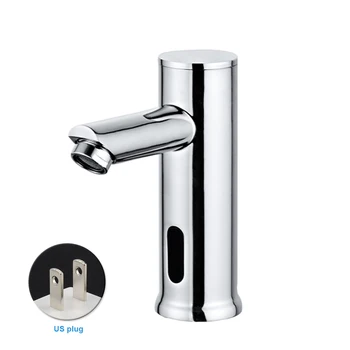 

Brass Cold Hot Splash Proof Touchless Sink Sensor Faucet Knob Automatic Infrared Water Mixer Tap Home Bathroom Basin Kitchen