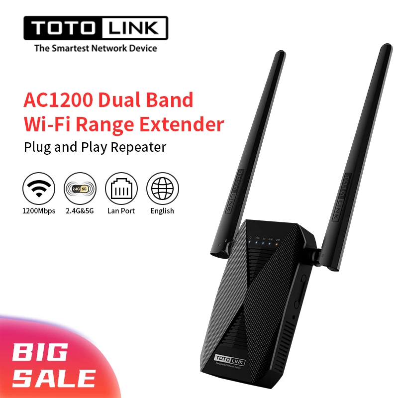 best buy router TOTOLINK AC1200 WIFI Range Extender 2 Băng Tần WiFi Repeater EX1200T WiFi Khuếch Đại Tín Hiệu 2.4G/5.0G Wifi Tăng Áp router Đối Tác wifi network signal booster