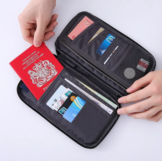 

New Passport Travel Wallet Passport Holder Multi-Function Credit Card Package ID Document Multi-Card Storage Pack Clutch